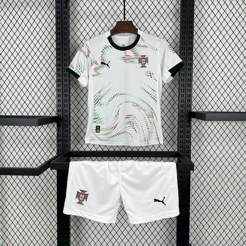 25-26 Portugal Away Kid Kits Youth Apparels Soccer AAAAJersey Yupoo