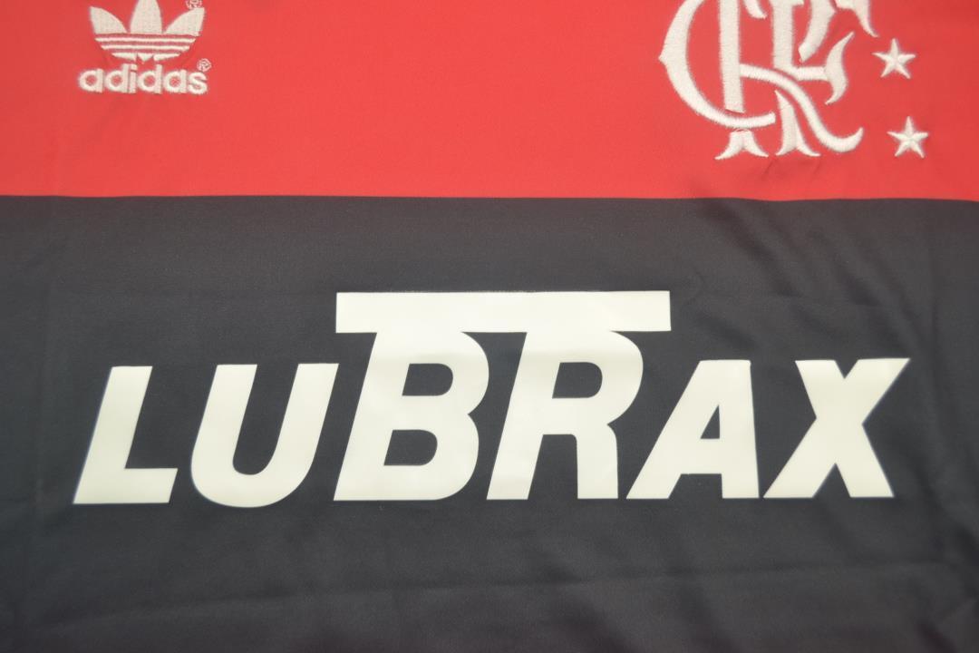 1990 Flamengo home red black 8