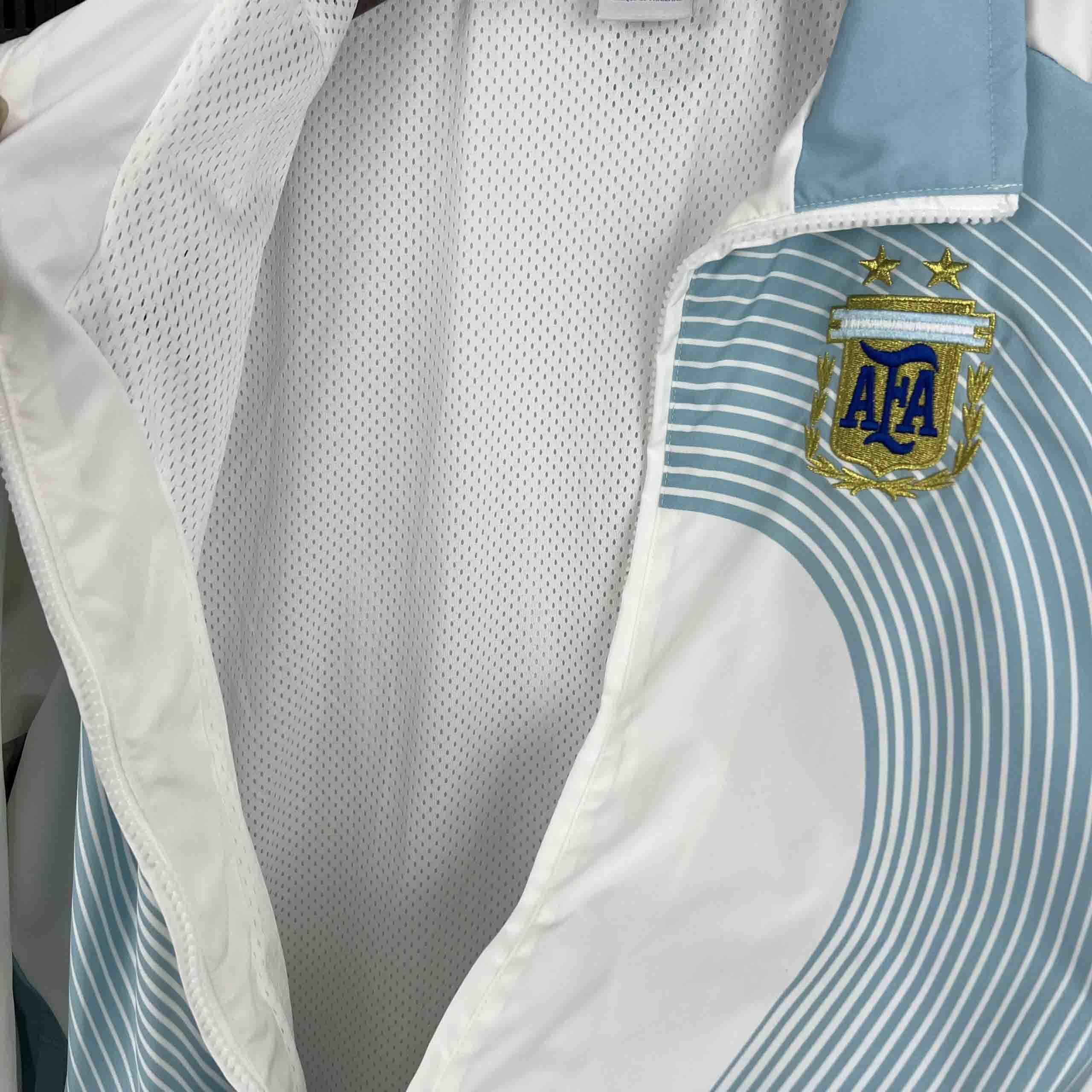 2025 Argentina White Blue Windbreaker Jacket AAAAJersey Supply Yupoo 1