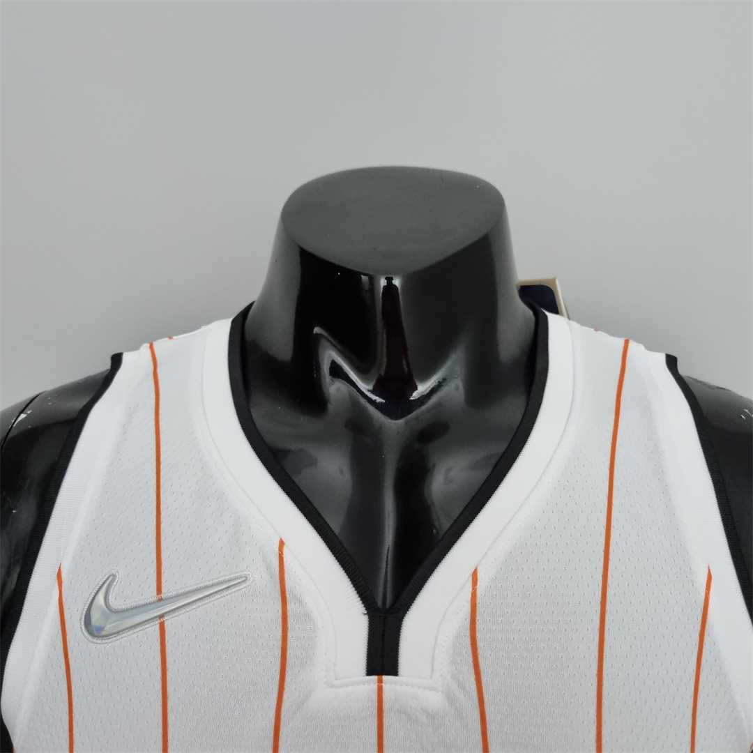 75th Anniversary Orlando Magic Fultz #20 White Orange NBA Jersey 5
