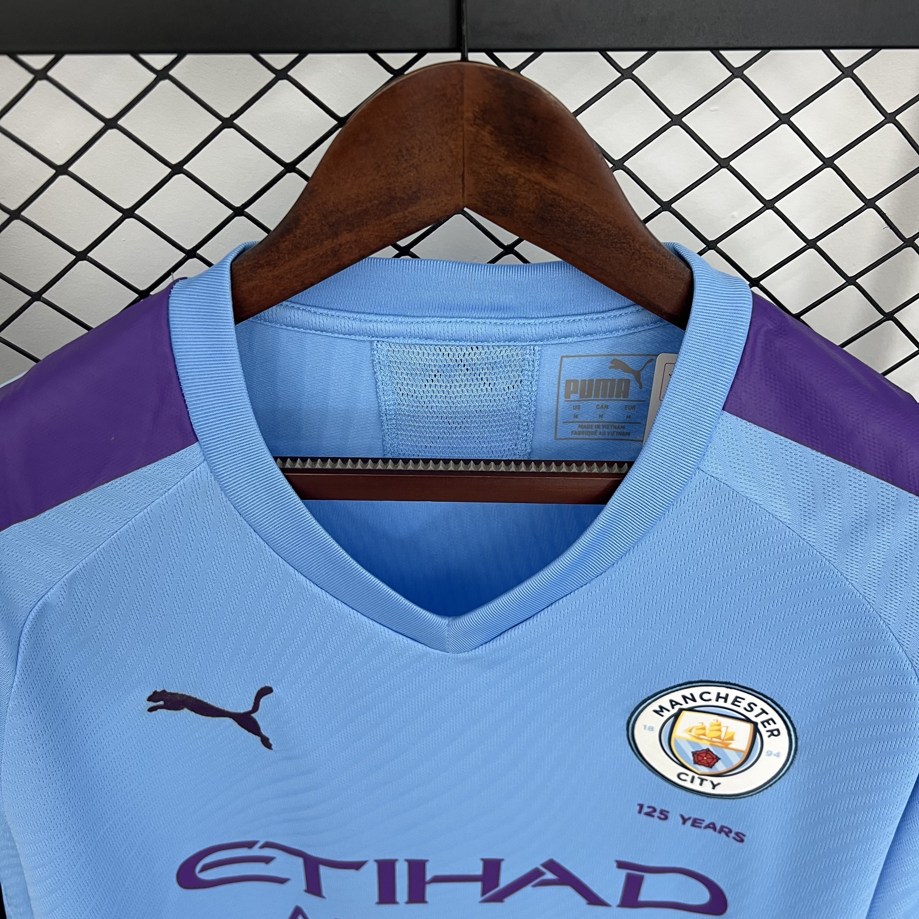 19-20 Manchester City Home Retro Kit Vintage Shirt AAAAJersey Supply Yupoo 3