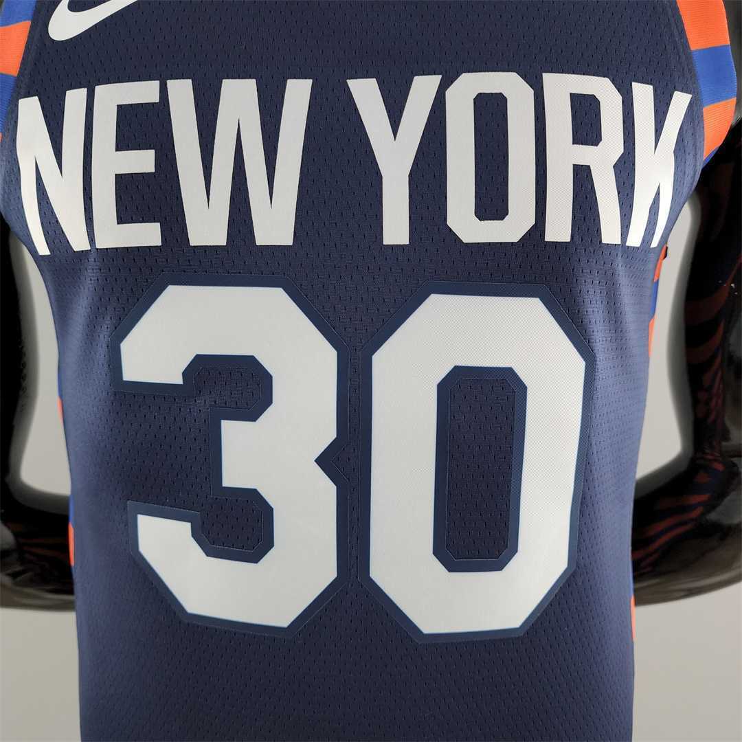New York Knicks RANDLE #30 Striped NBA Jersey 7