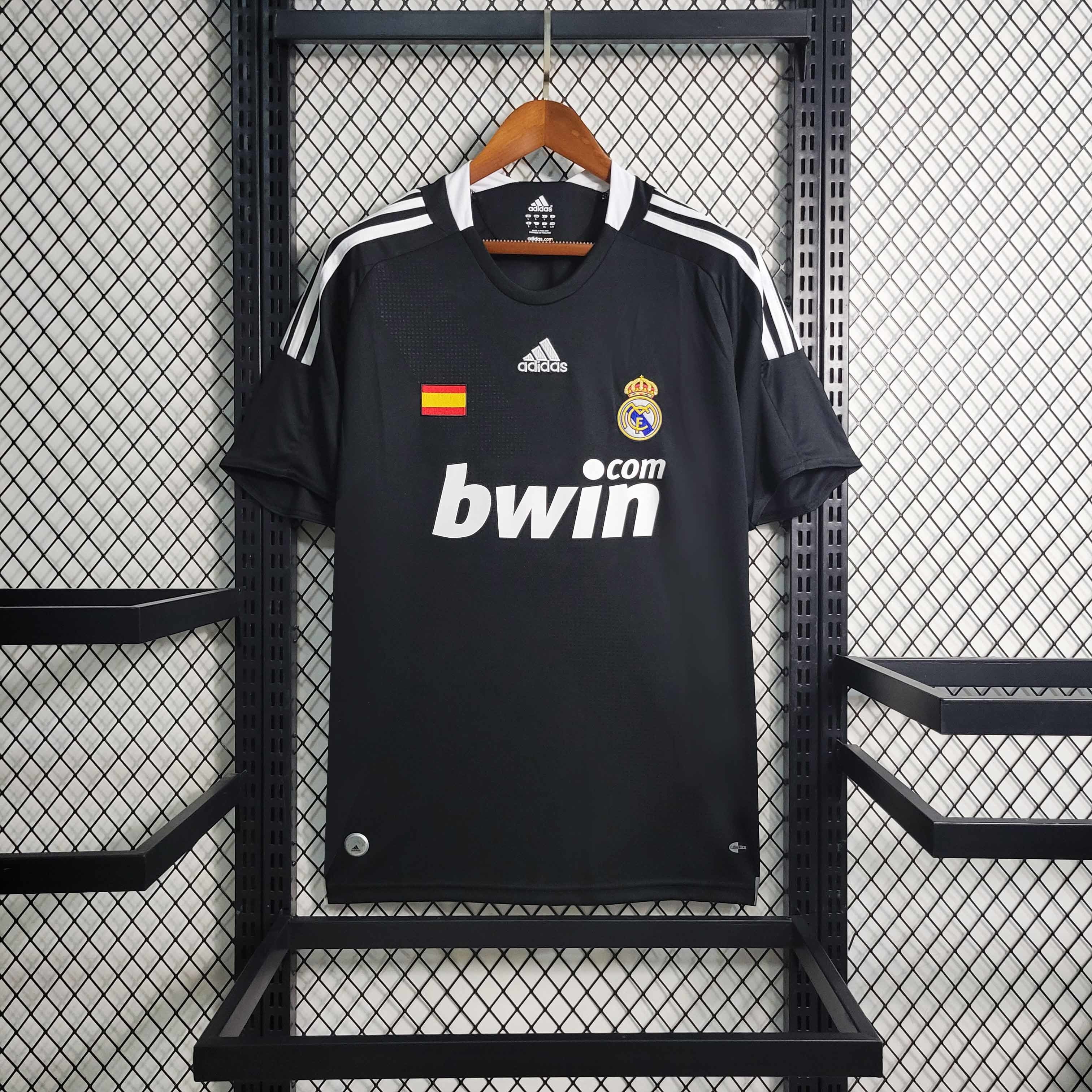 08-09 Real Madrid Retro Third Kit Vintage Black Shirt Soccer Jerseys Yupoo
