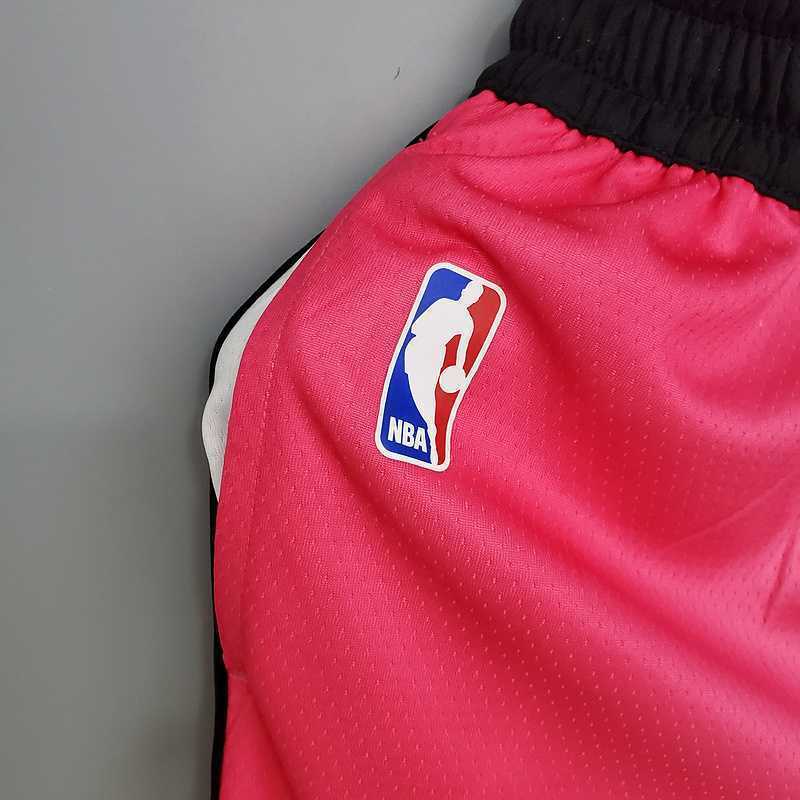 New Miami Heat Shorts City Edition Pink Blue Gradient Color 2