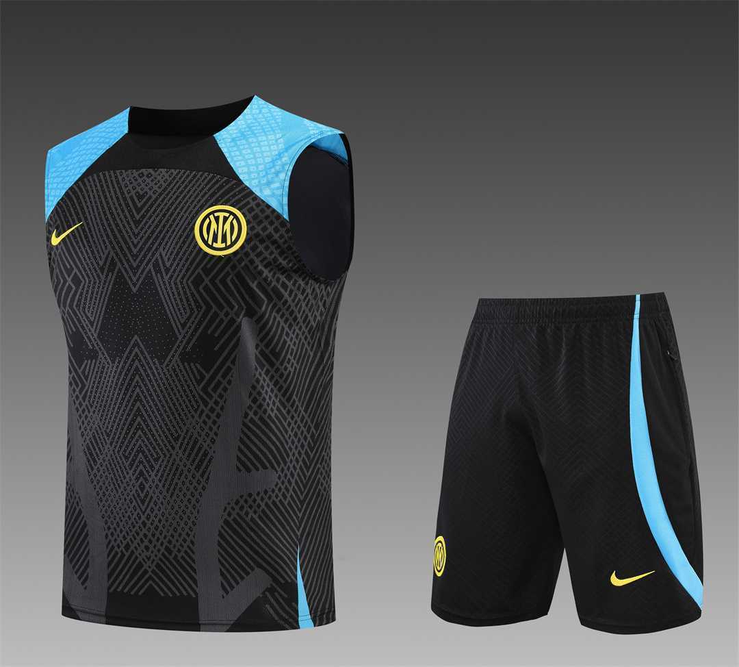 22-23 Inter Milan vest training suit kit Black