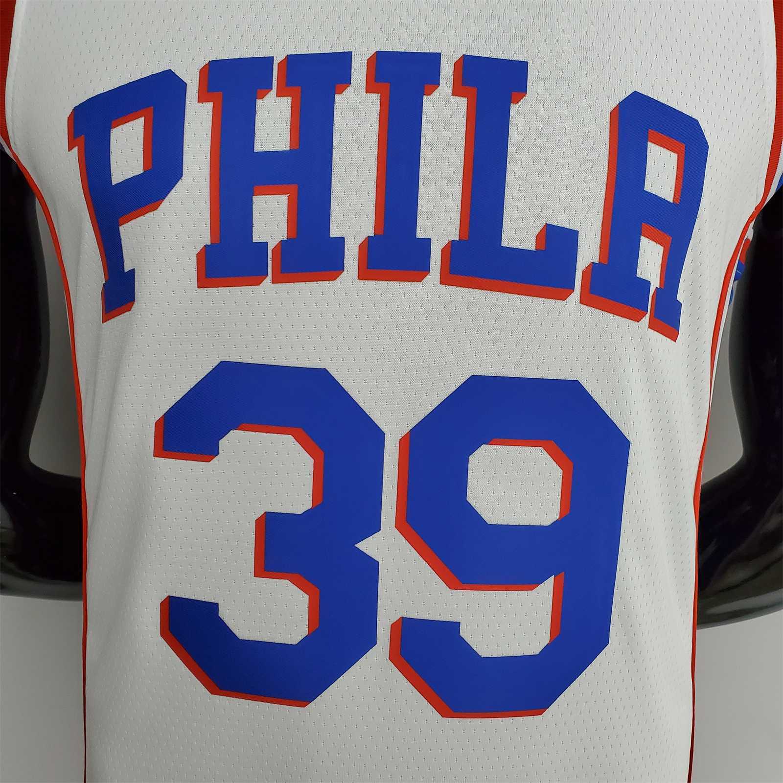 75th Anniversary Philadelphia 76ers HOWARD#39 White NBA Jersey 2