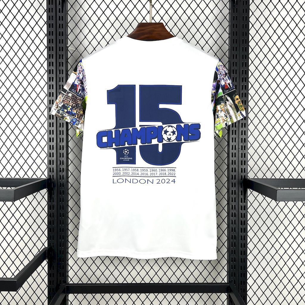 25-26 Real Madrid 15 UCL Champions Special Edition T-Shirt Football Apparels Soccer AAAAJersey 1