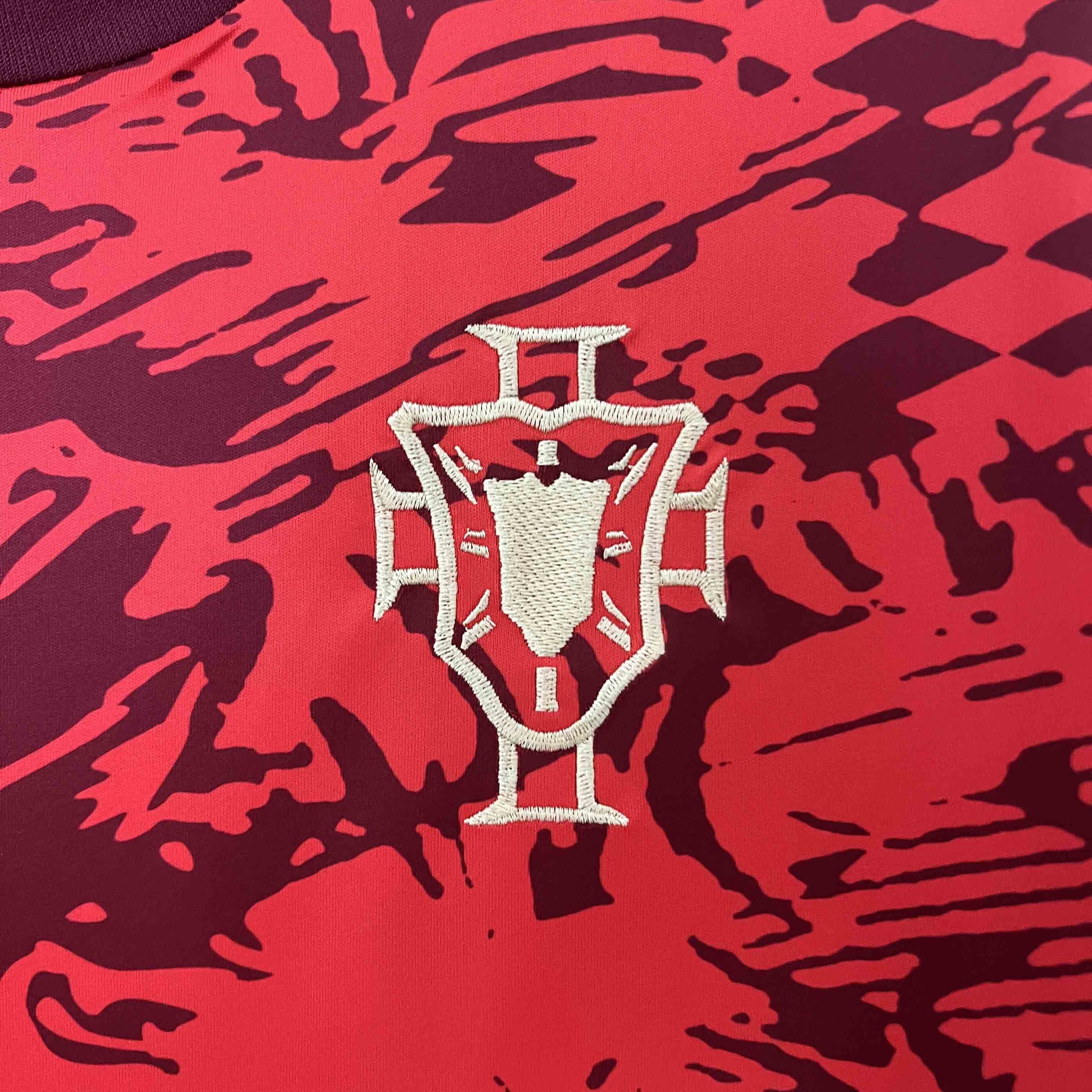 2024 Portugal Training Kit Red UEFA Euro Shirt Football AAAAJersey Supplier 7