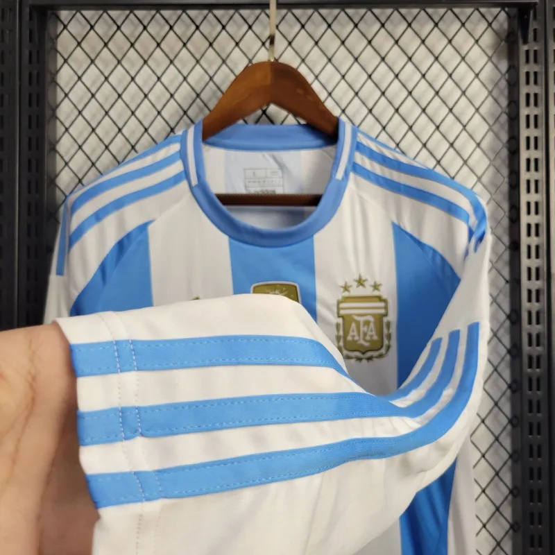 2024 Argentina Home Kit Long Sleeve Shirt Football AAAAJersey Supplier 2