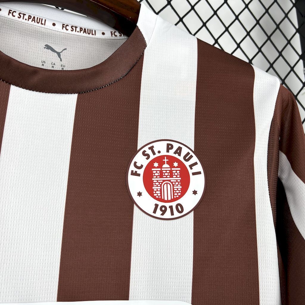 25-26 St Pauli Home T-Shirt Football Apparels Soccer AAAAJersey Yupoo S-2XL 3