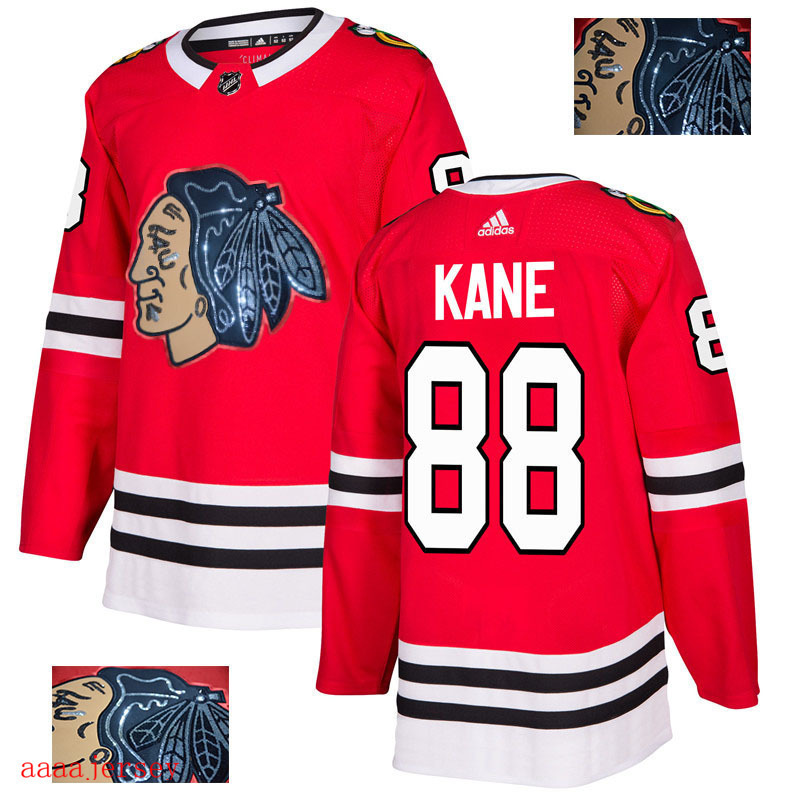 2018 Chicago Blackhawks ice hockey jersey M-3XL 芝加哥黑鹰队时尚亮片款冰球服 19