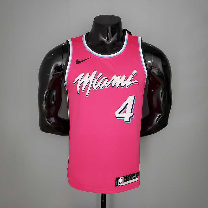 OLADIPO#4 Miami Heat V-neck pink