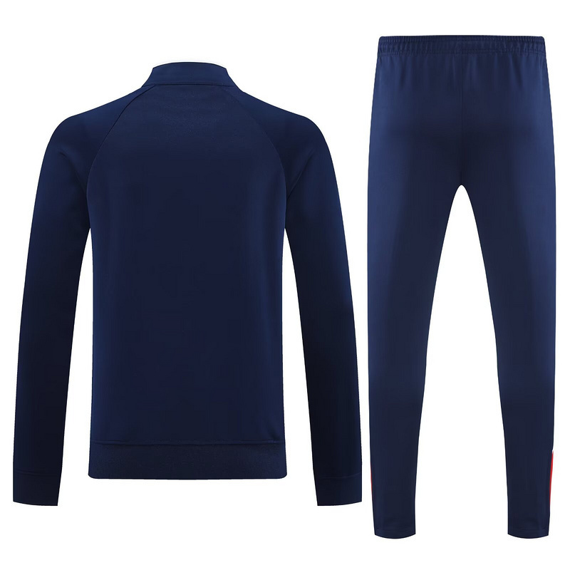 25-26 Manchester United Retro Navy Football Tracksuit Long Jacket Suits 2