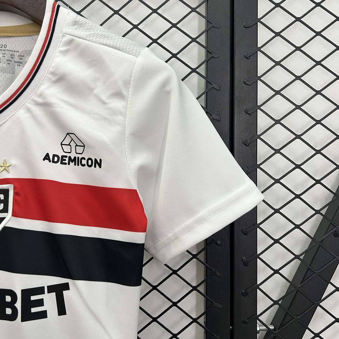 25-26 Sao Paulo Home Kid Kits Yourth Apparels AAAAJersey Supply Yupoo 1