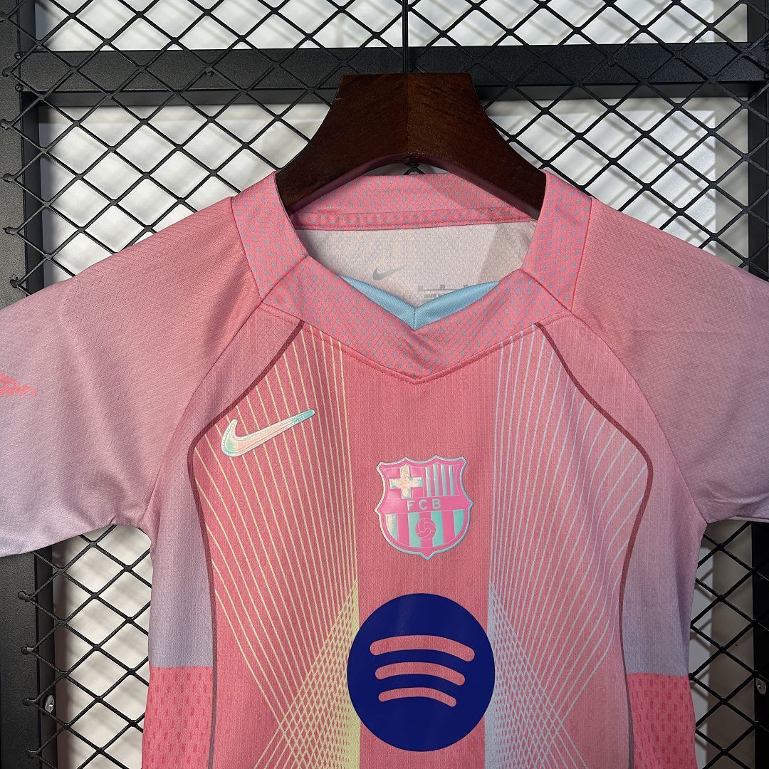 25-26 Barcelona Pink Special Edition Kid Kits Youth Apparels AAAAJersey Wholesale Yupoo-1 6