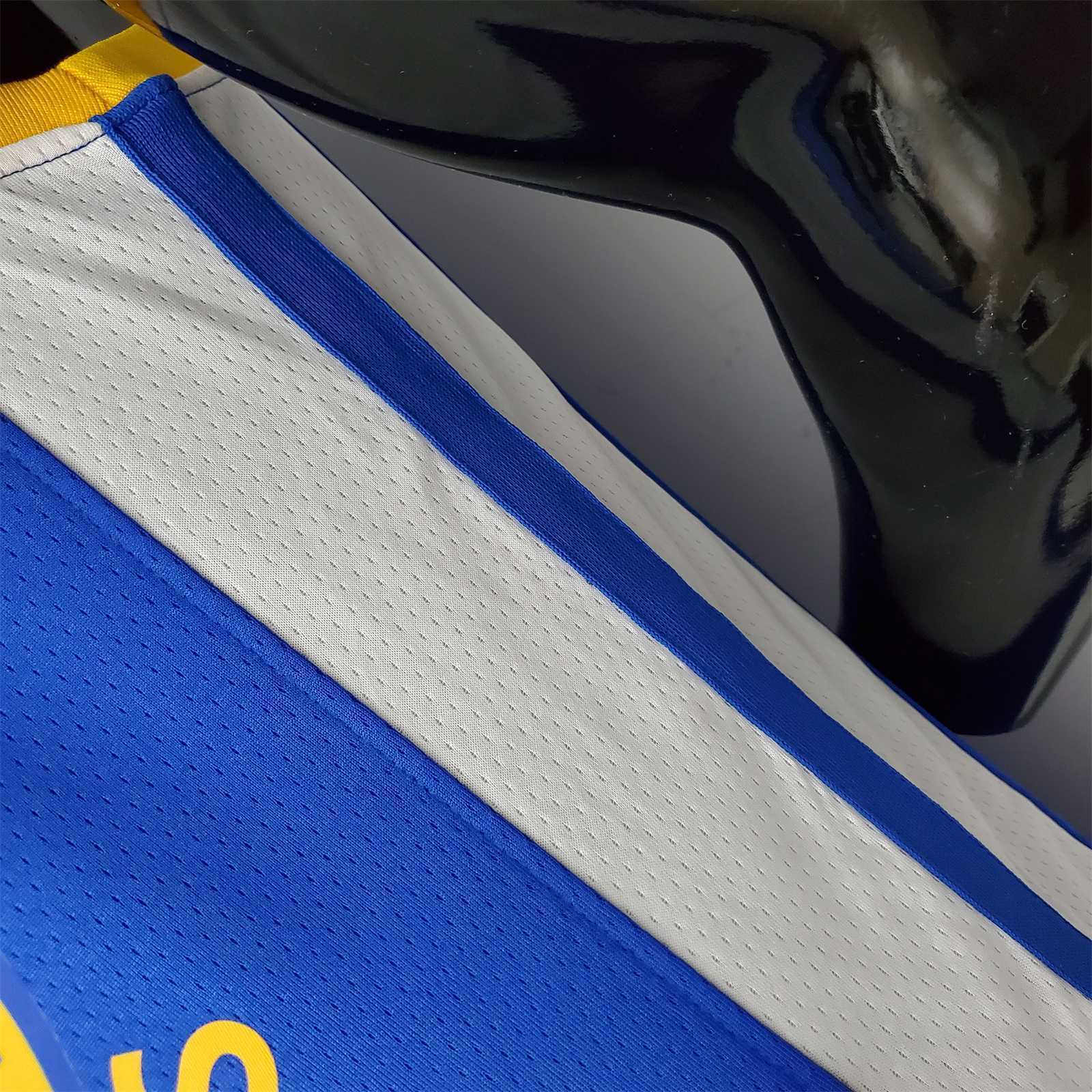 75th Anniversary Golden State Warriors Thompson #11 Mexico Edition Blue NBA Jersey 1