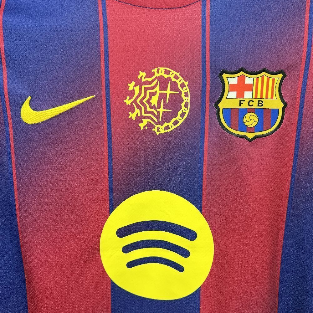 25-26 Barcelona x Dellafuente Home Kit Football T-Shirt AAAAJersey Supply Yupoo 3