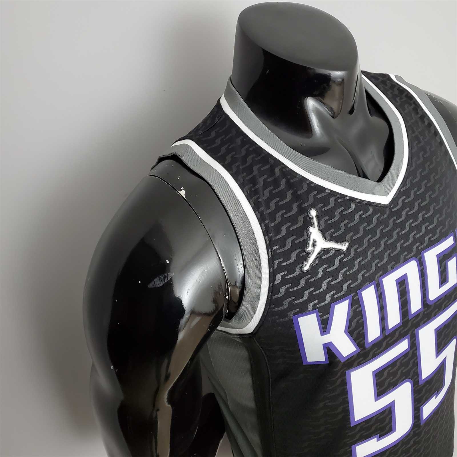 75th Anniversary Williams#55 Jordan Kings Black NBA Jersey 4