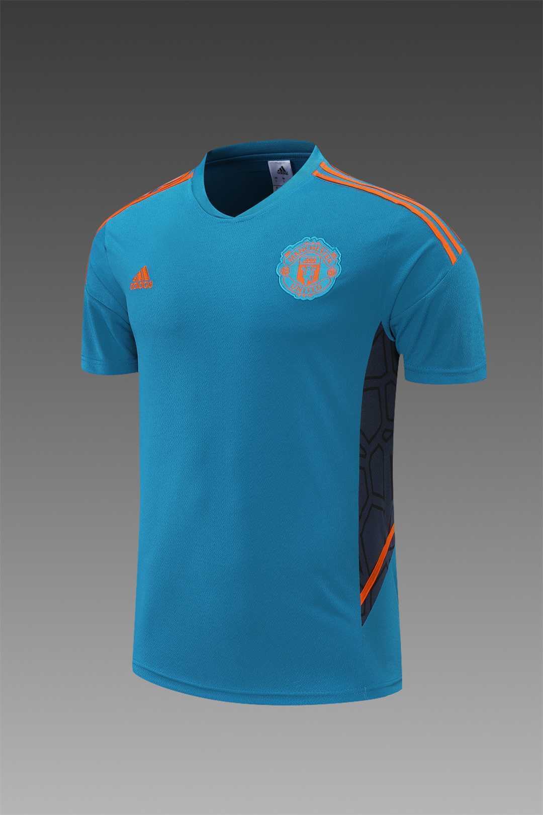 2223 Manchester United Training Suit Short Sleeve Kit Blue 21