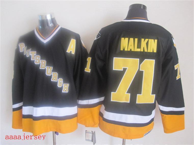 Pittsburgh Penguins retro ice hockey jersey M-3XL 匹兹堡企鹅队复古冰球服 3