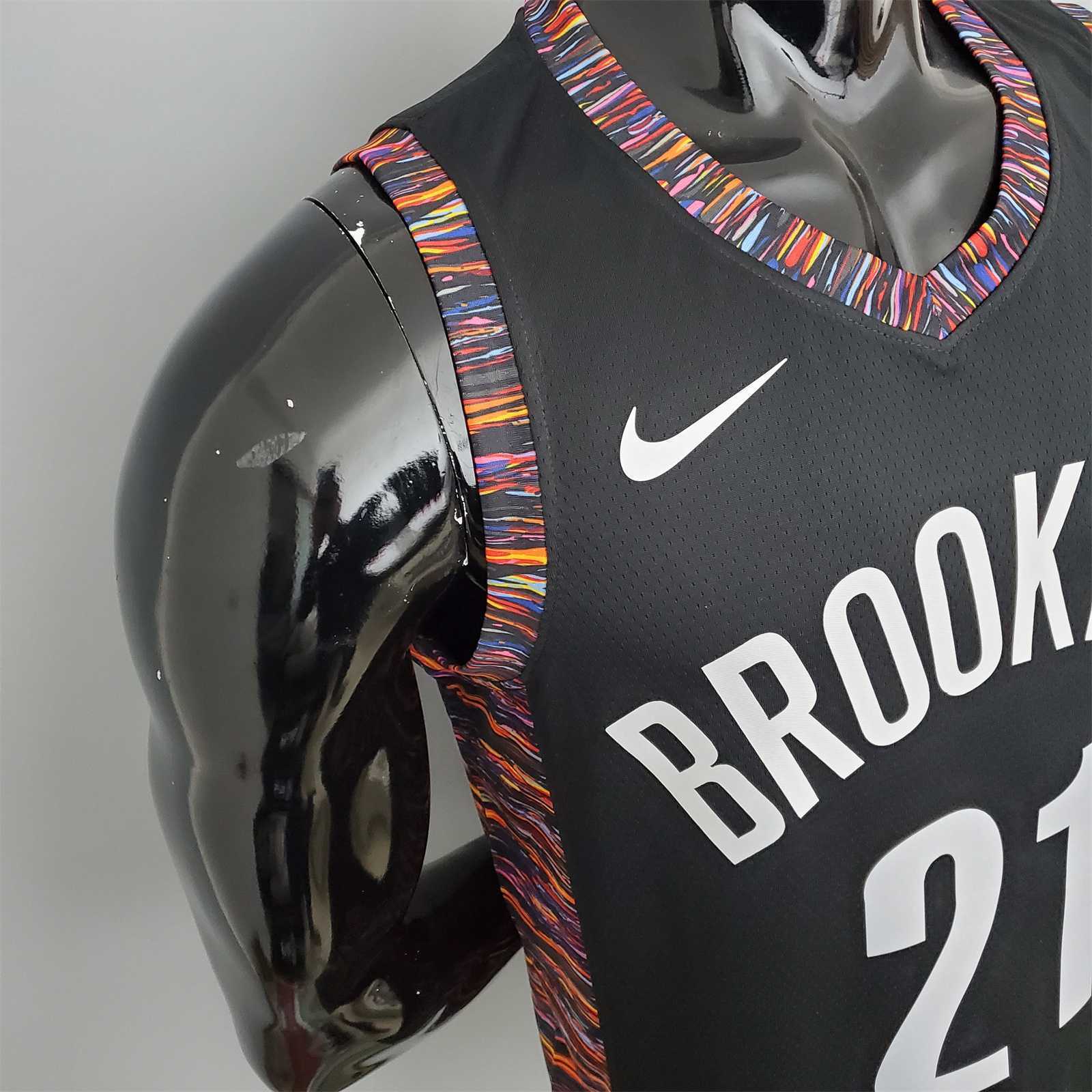brooklyn#21 Brooklyn Nets City version black 6