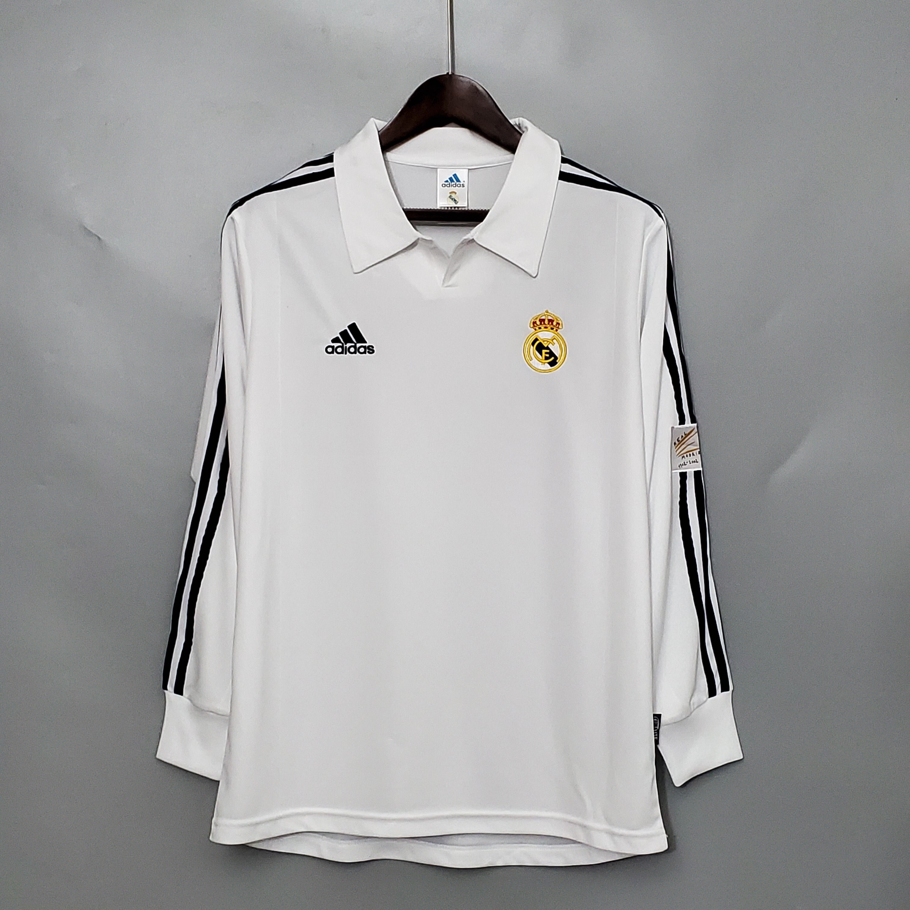 01-02 Real Madrid home long-sleeve
