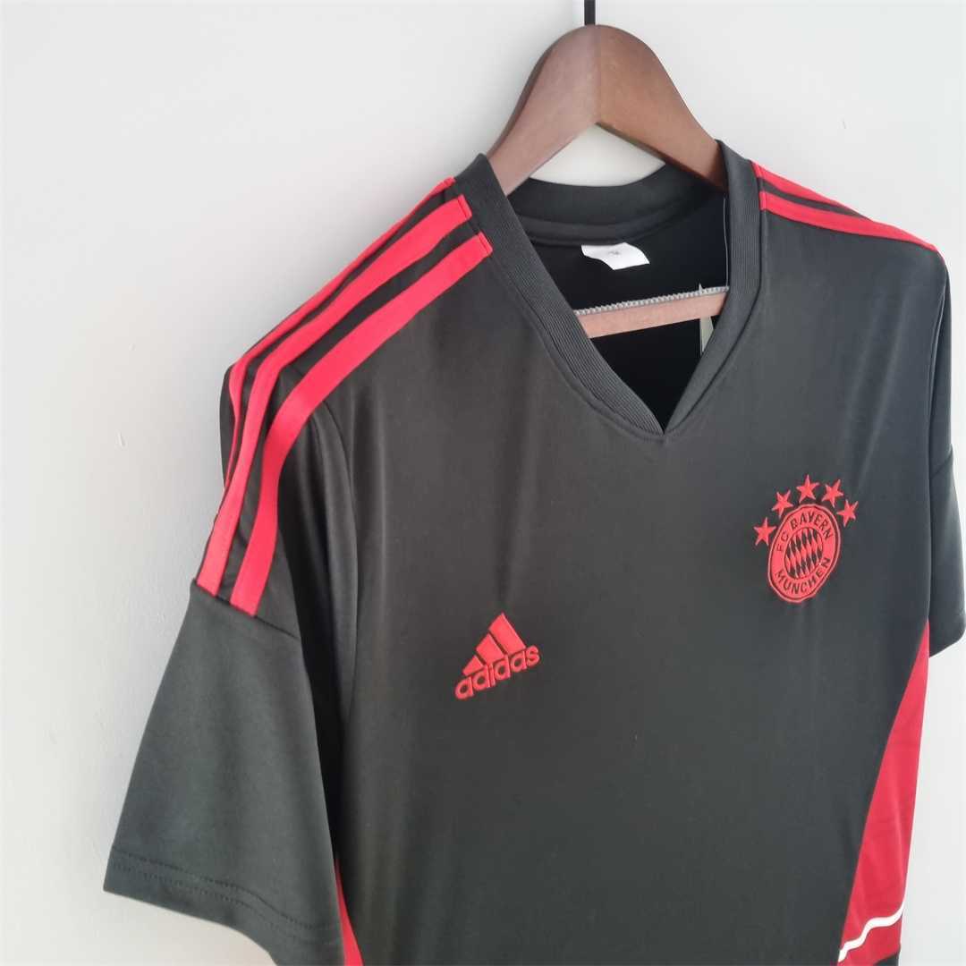 22-23 Bayern training suit blackred edge 6