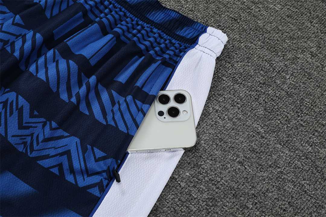 22-23 Marseille training suit short sleeve kit white blue 3