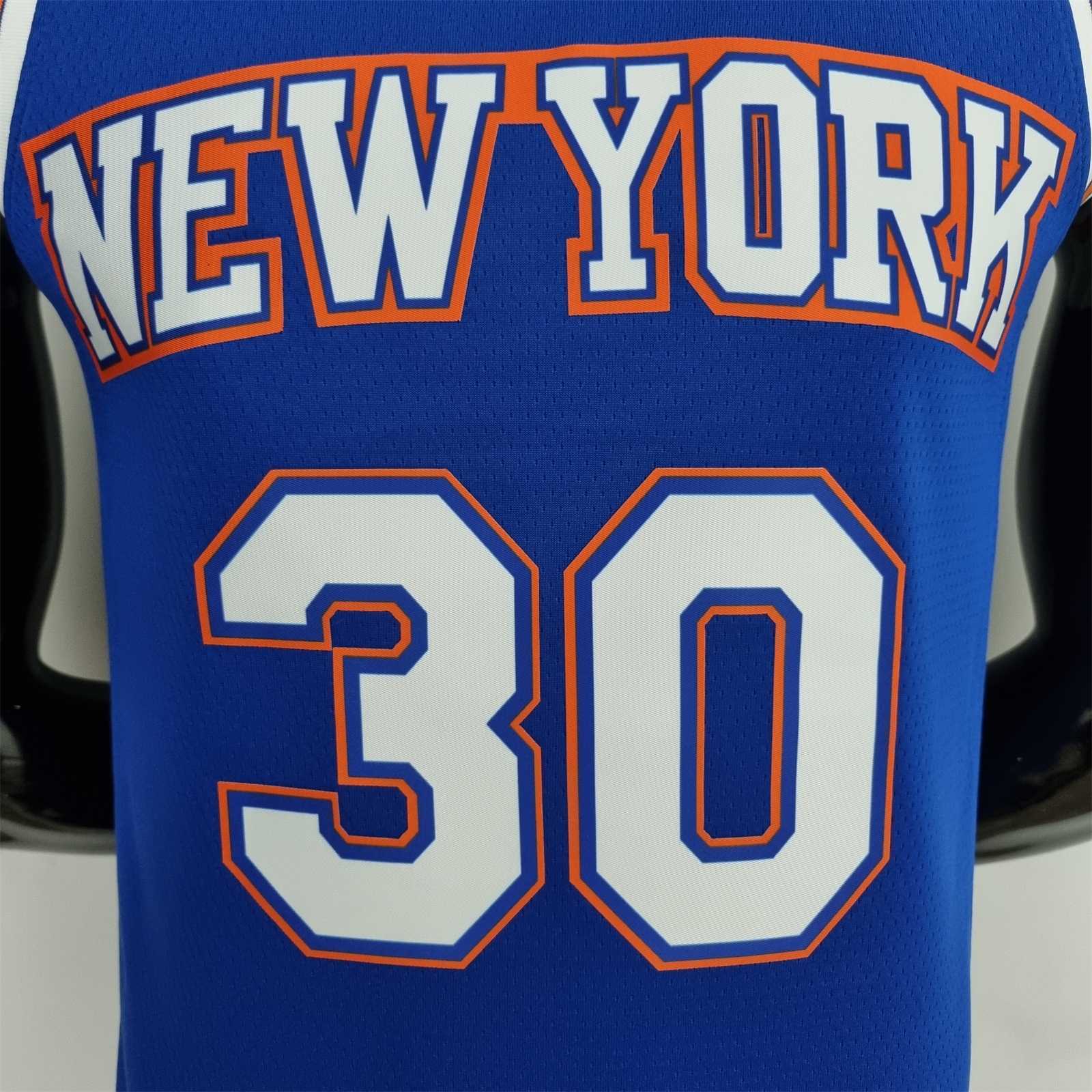 75th Anniversary Randle #30 New York Knicks Jordan Limited Blue NBA Jersey 8