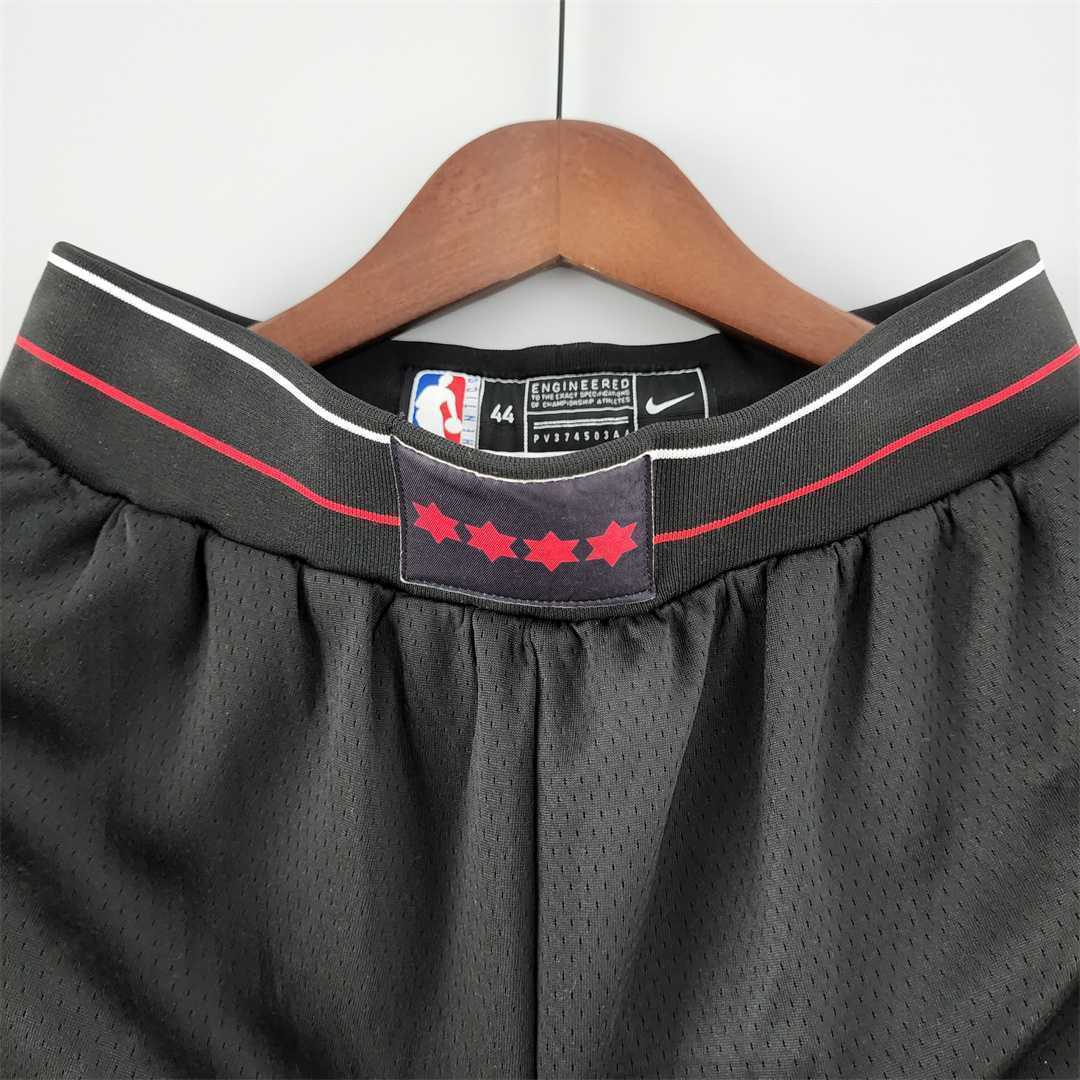 Chicago Bulls black NBA shorts 4