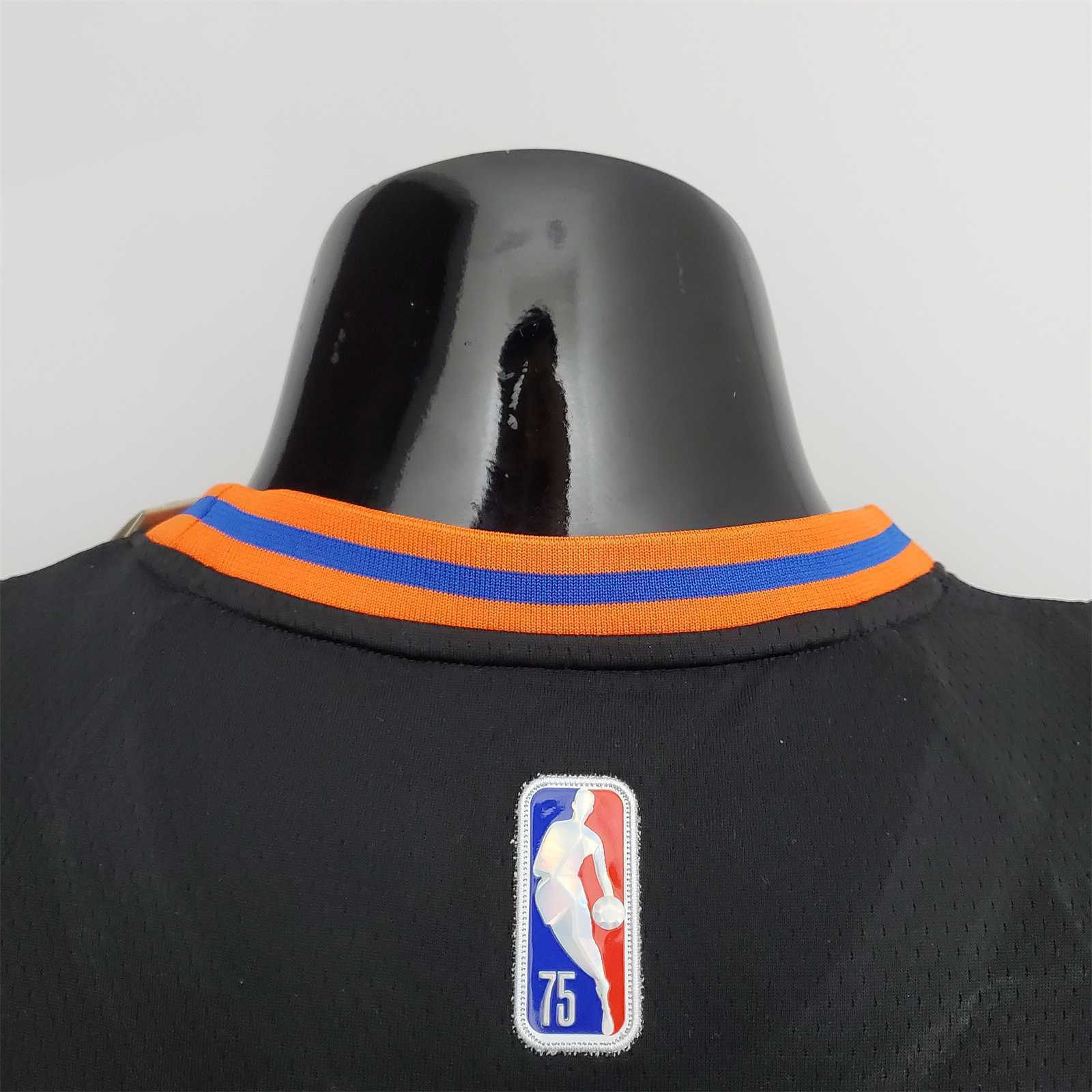 2022 Season Rose#4 Knicks Urban Edition Black NBA Jersey 6