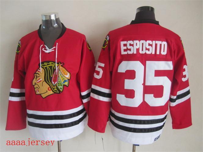 Chicago Blackhawks retro ice hockey jersey M-3XL 芝加哥黑鹰队复古冰球服 8