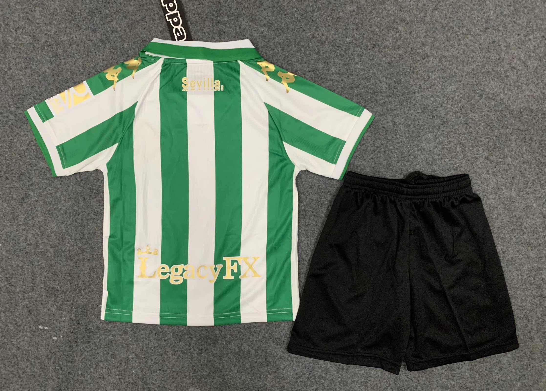22-23 Real Betis Cup version home kids kit 1