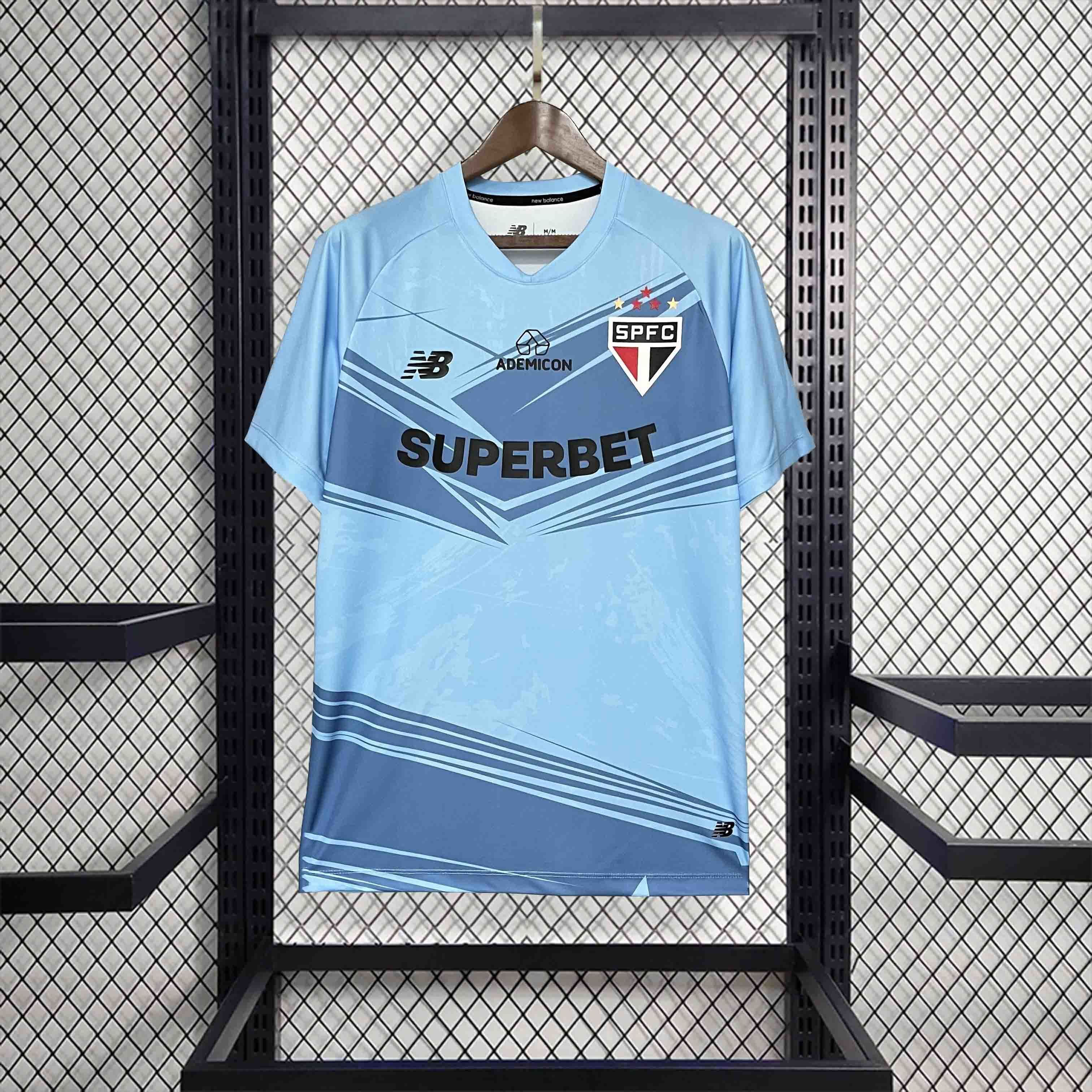 25-26 Sao Paulo Goalkeeper Blue Kit Soccer Uniforms AAAAJersey Supply Yupoo