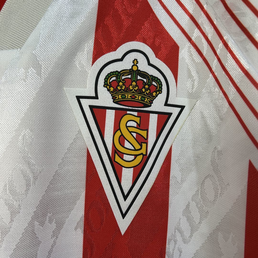 94-95 Sporting Gijon Home Retro Kit Vintage Shirt Soccer AAAAJersey Yupoo 7