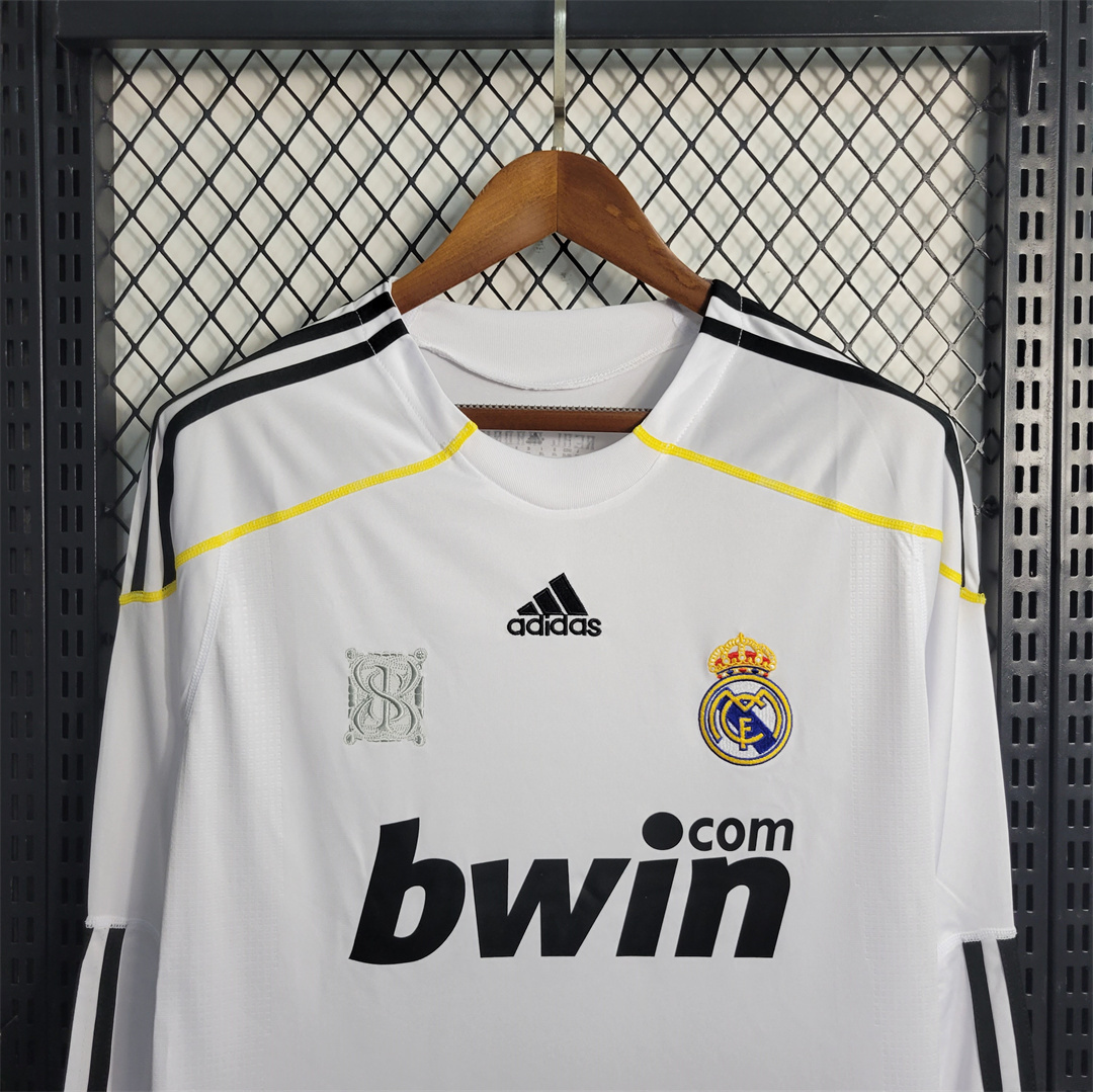 09-10 Real Madrid home Long Sleeve 9