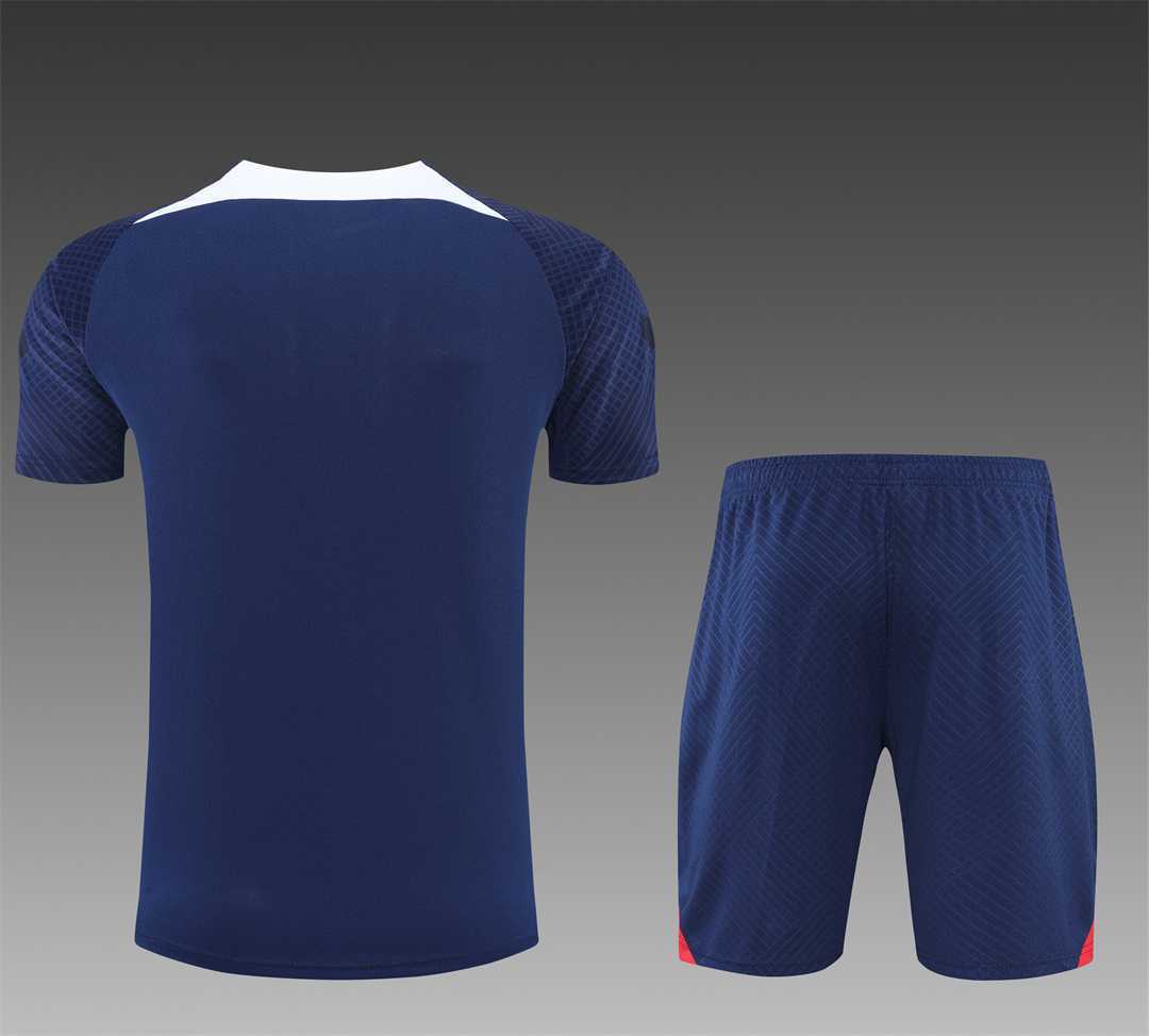 22-23 PSG Training Short Sleeve Kit Blue 6