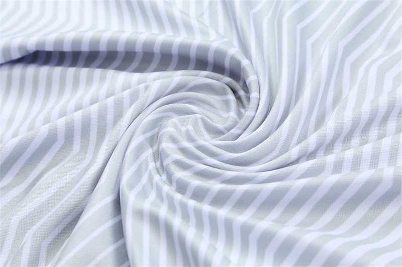 Polo Dortmund grey and white stripes 17