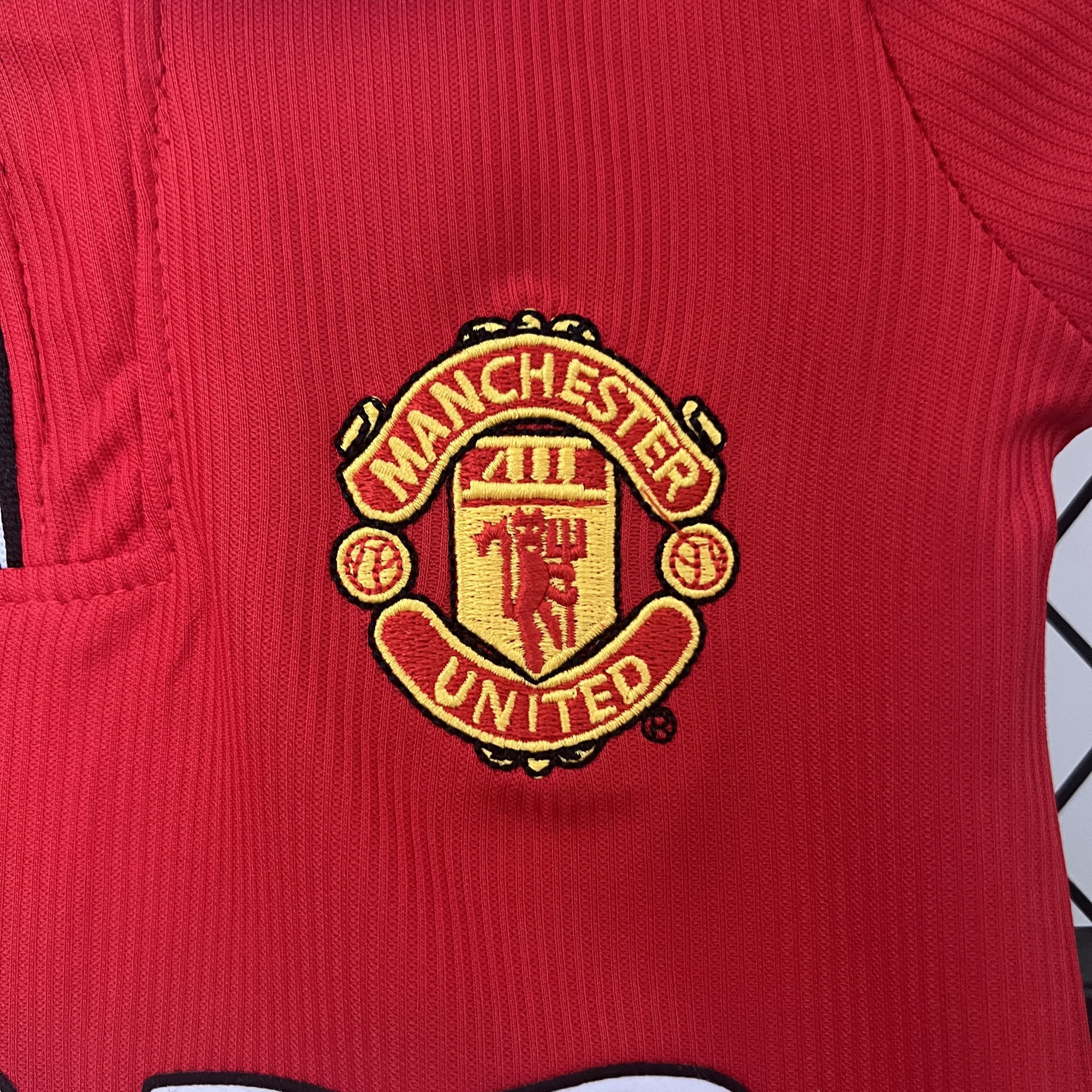 98-99 Manchester United Home Retro Kid Kits Children Sets Jerseys Supllier Yupoo 7