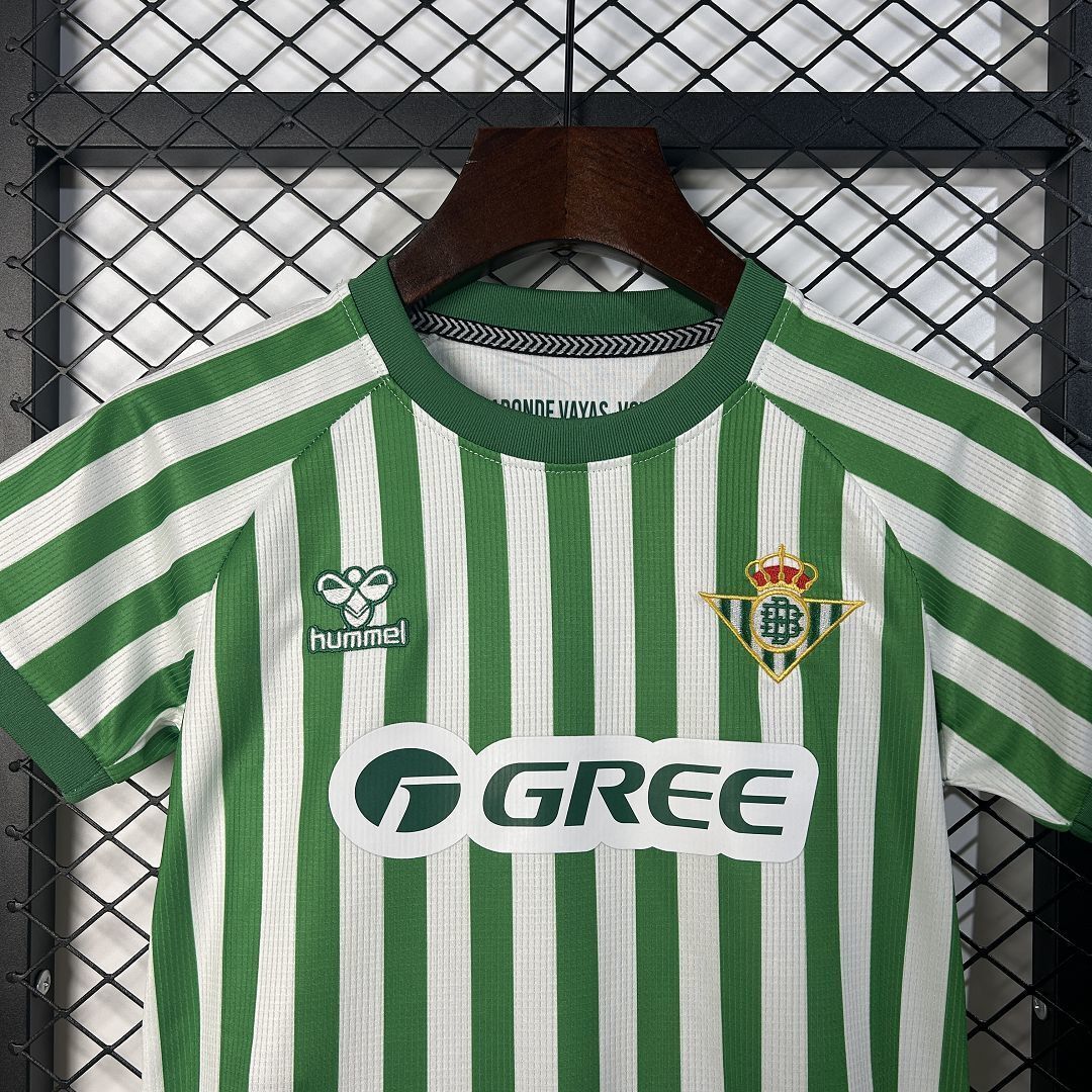 24-25 Real Betis Conference League Final Kid Kits Youth Apparels AAAAJersey Wholesale Yupoo 8
