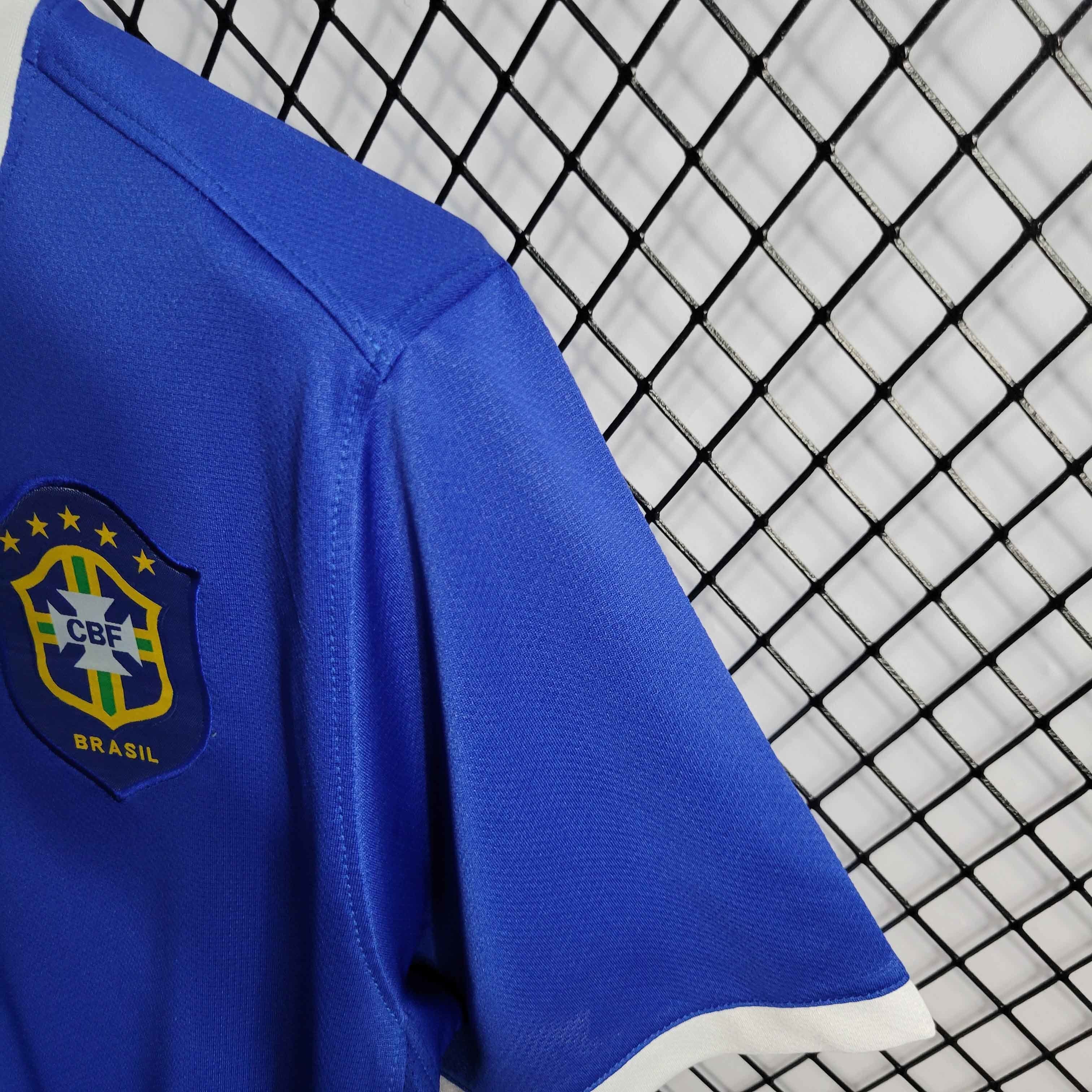 2006 Retro Brazil Away S-XXL Cheap Football Kit 3