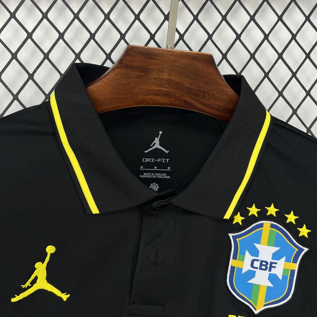 2026 Brazil Mens Polo Black T-Shirt AAAAJersey Supply Yupoo 5 3