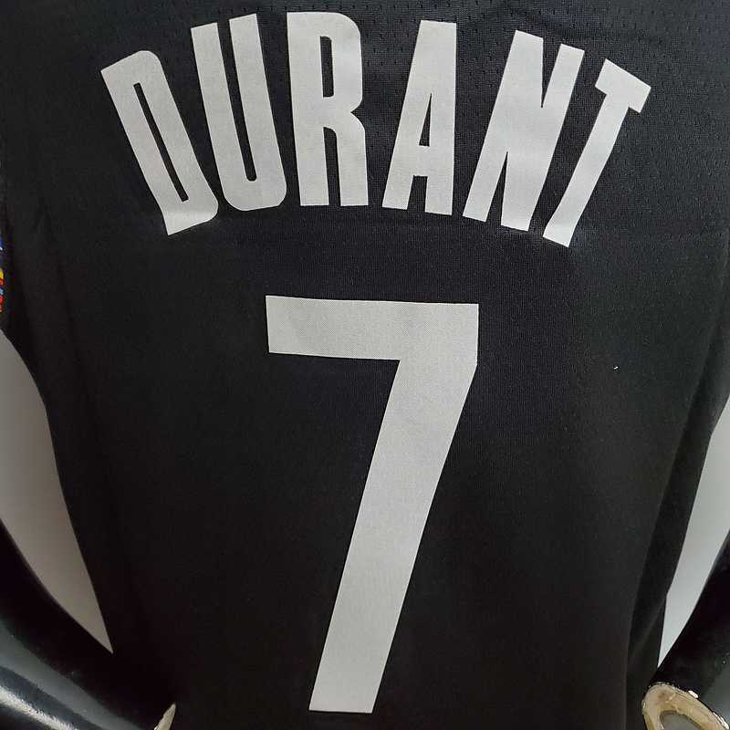 Durant #7 Brooklyn Nets City version black 3