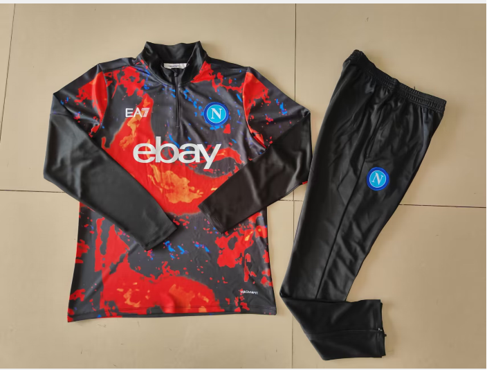 24-25 Napoli Long Sleeve Training Suit Football Shirts 1