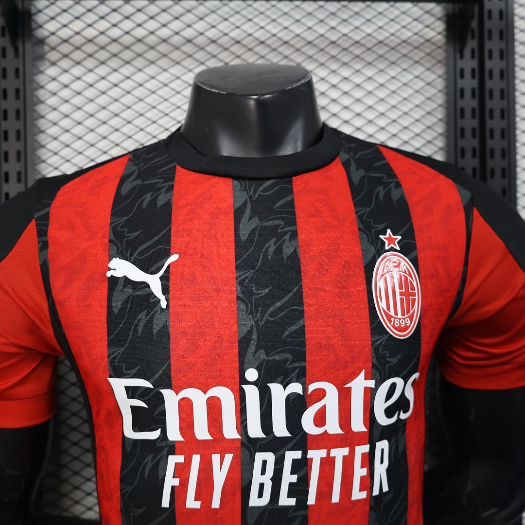 25-26 AC Milan Home Kit Player Version Shirt AAAAJersey Wholesale Yupoo 6