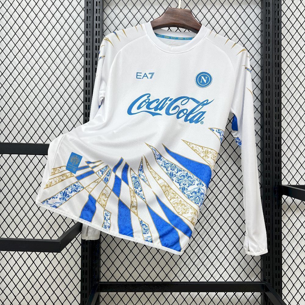 25-26 Napoli Special Edition Kit Soccer Long Sleeve T-Shirt AAAAJersey Supply Yupoo