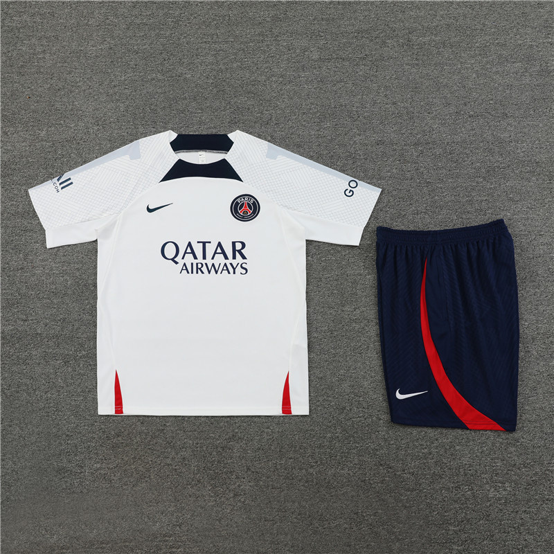 23-24 PSG Short Sleeve Tracksuit Yupoo 1