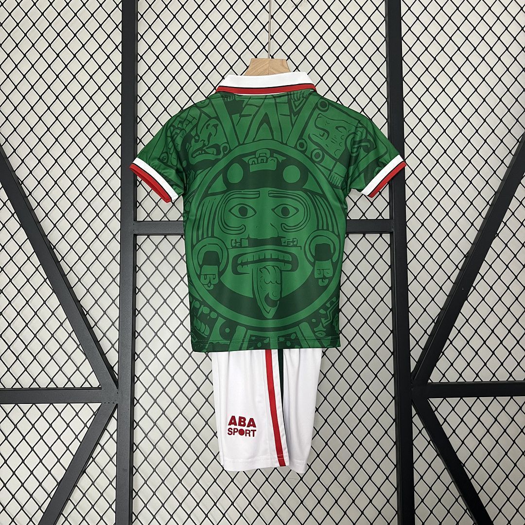 1998 Mexico Home Kids Retro Kits World Cup Shirt Soccer Jerseys Yupoo 6
