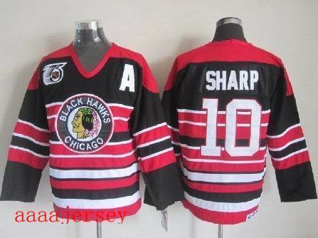 Chicago Blackhawks retro ice hockey jersey M-3XL 芝加哥黑鹰队复古冰球服 7