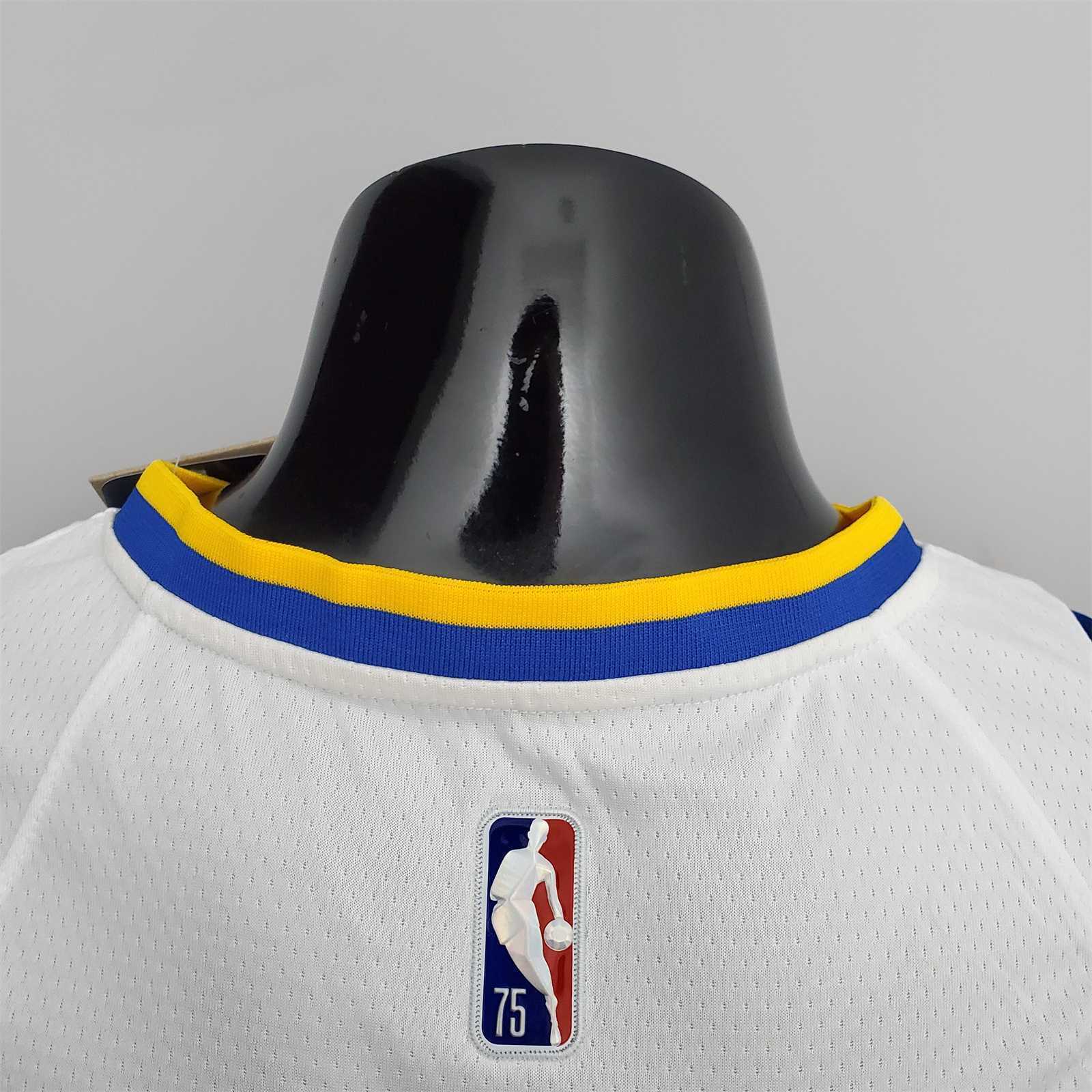 75th Anniversary Golden State Warriors Thompson #11 Mexico Edition White NBA Jersey 5